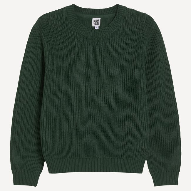 Jersey con cuello redondo de punto de canalé - LA REDOUTE COLLECTIONS