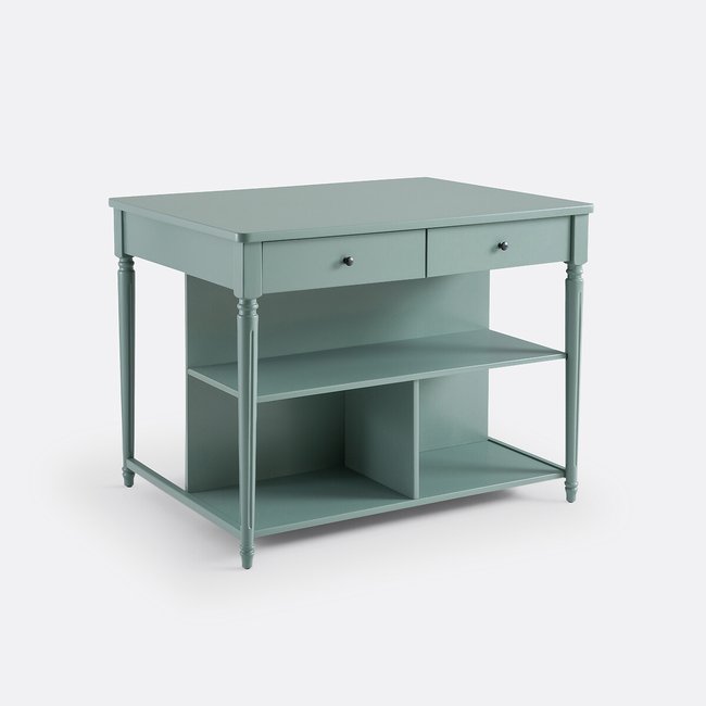 Ilot de cuisine, Baudry Couleur vert <span itemprop=