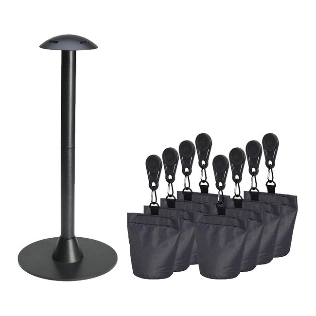 Garden Cover Support Pole Set, grey, AEROCOVER