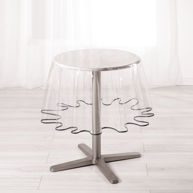 Nappe Cristal ronde transparente PVC Collection Garden - DOUCEUR D'INTÉRIEUR