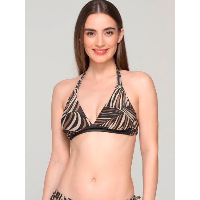 Haut maillot de bain triangle préformé MARTINI imprimé <span itemprop=