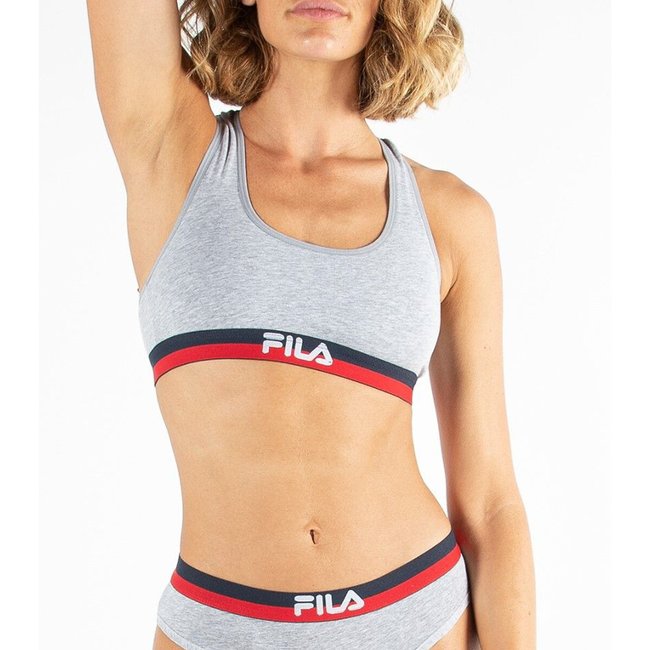 2er-Pack Sport-Bustiers grau meliert <span itemprop=