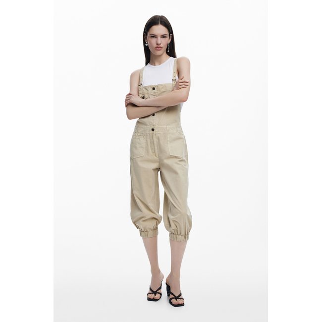 Desigual - Salopette en jean amovible noir <span itemprop=