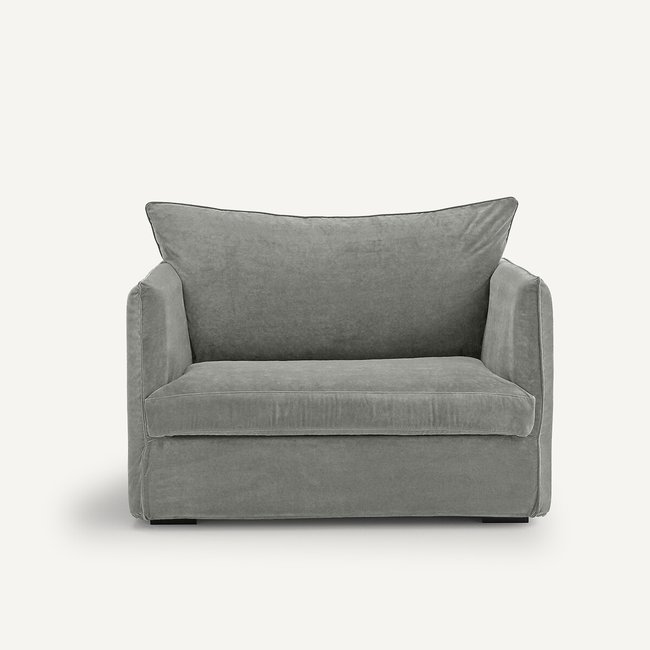 Sillón XL de terciopelo stonewashed, Neo Chiquito - AM.PM