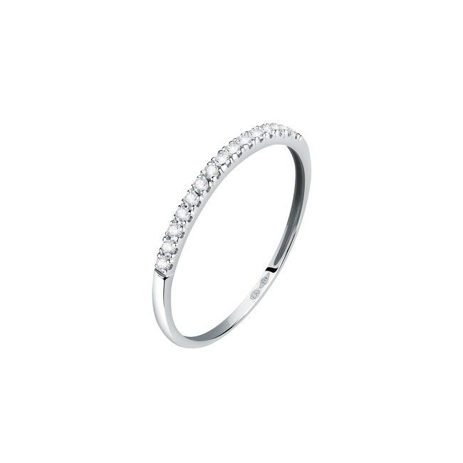 Bague en or blanc 375 B-CLASSIC argent <span itemprop=