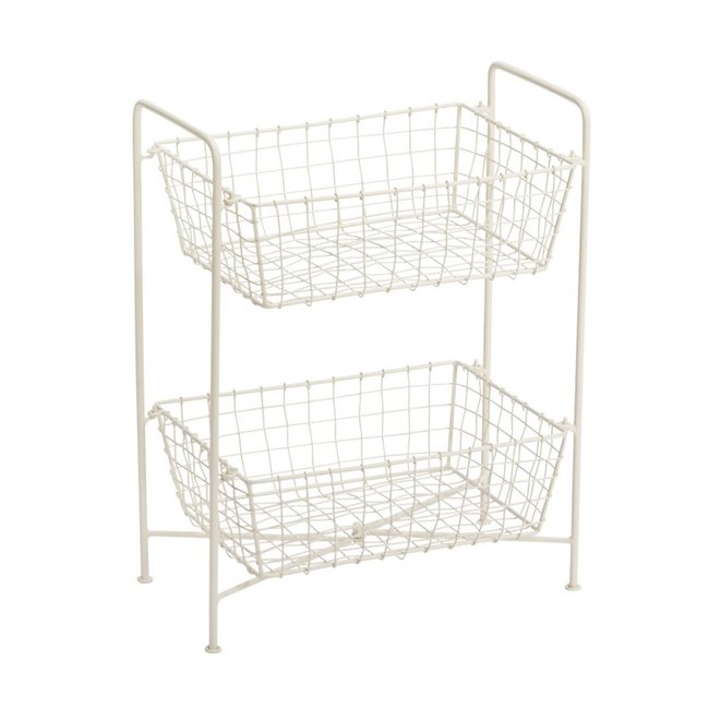 Etagère paniers rangement métal Couleur multicolour <span itemprop=
