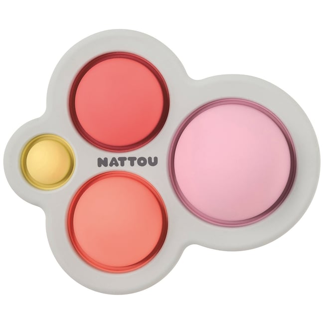 Pop-it en silicone gris, rose, jaune <span itemprop=
