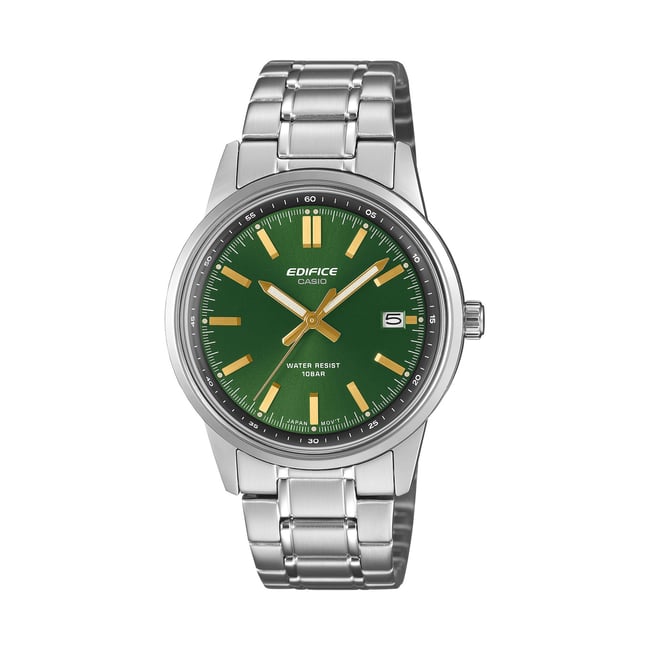 Montre Analogique  EDIFICE argenté vert argenté <span itemprop=