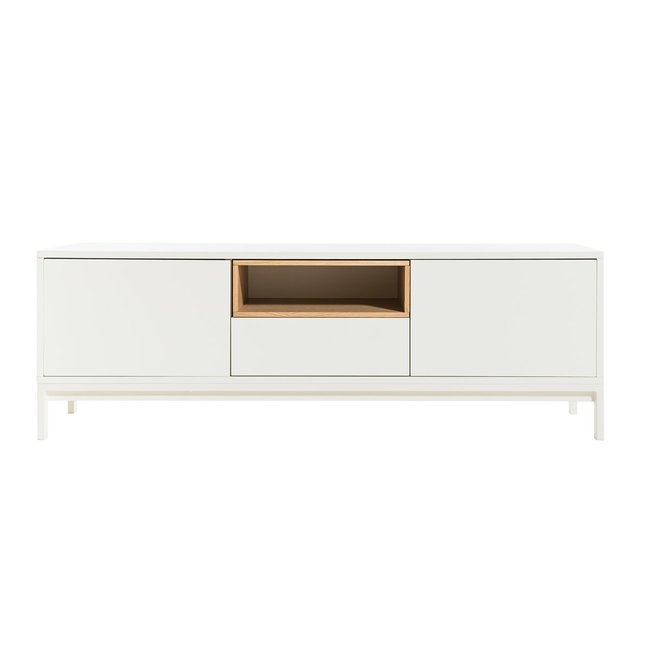 Meuble TV Bois - HUB Couleur blanc <span itemprop=