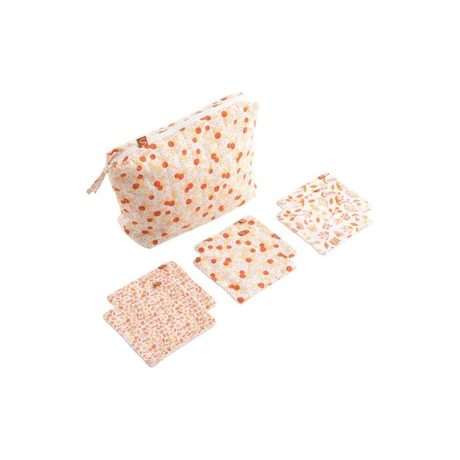 Trousse de toilette + 6 carrés éponge PROMENONS-NOUS - SAUTHON
