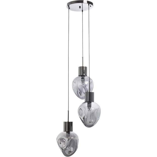 Suspension en verre, SUPERNOVA Couleur argent <span itemprop=
