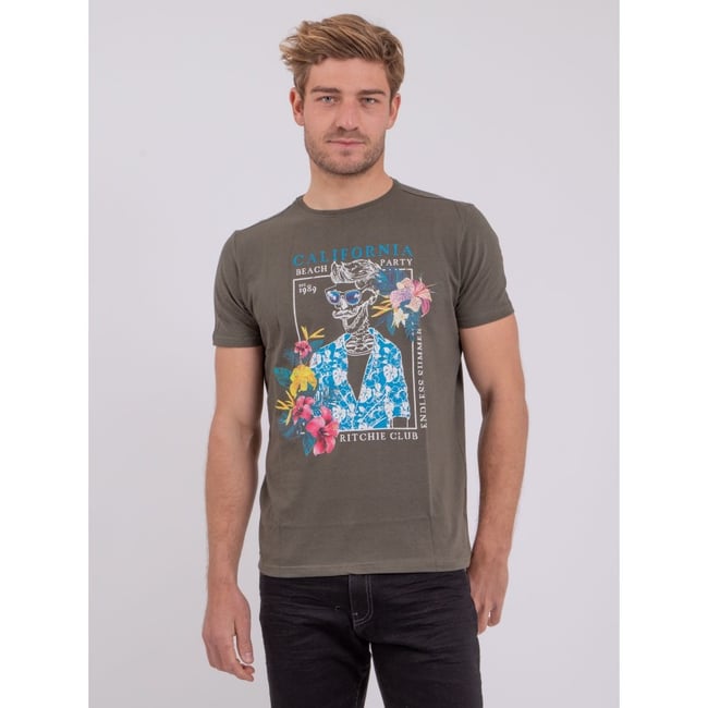 T-shirt Manches Courtes Col Rond Pur Coton Numilan v002239 <span itemprop=