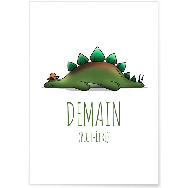 Affiche Enfant 'Demain peut-être' Couleur blanc <span itemprop=