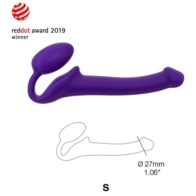 Estimulador Strap On semirrealista talla S violeta <span itemprop=