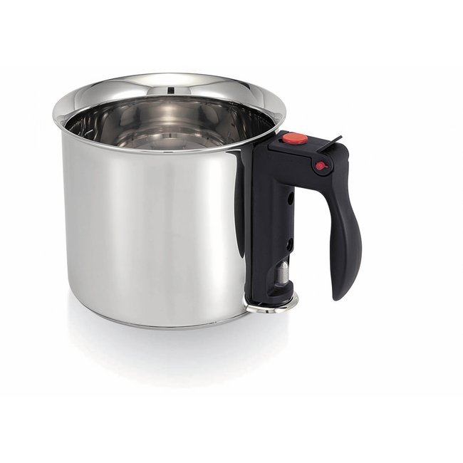 Bain marie  16 cm en inox argent / métallique <span itemprop=