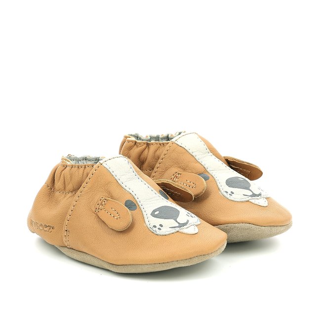 Leren slofjes Sweety Dog <span itemprop=