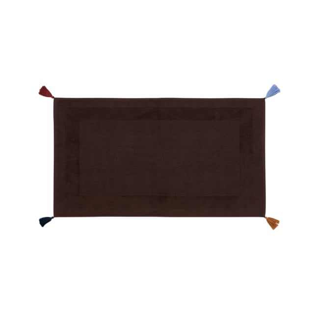 Tapis de bain AMARA chocolat <span itemprop=