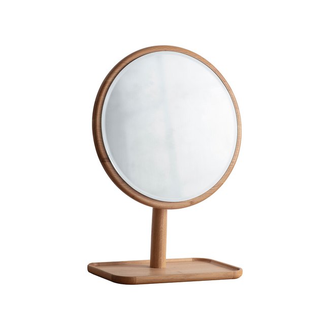 46 x 64cm Solid Oak Dressing Table Mirror, light wood, SO'HOME