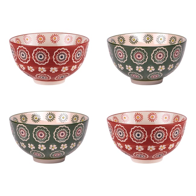 Coffret de 4 coupelles   11 cm-SULLIVAN Couleur multicolore <span itemprop=
