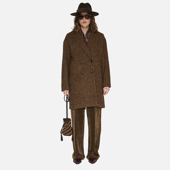 Manteau MAYTE 27w brown <span itemprop=
