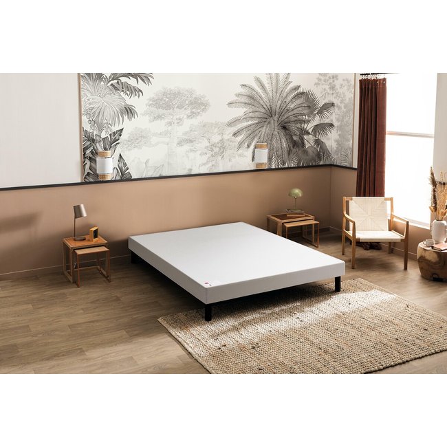 Sommier tapissier à lattes, Escale Couleur gris souris <span itemprop=