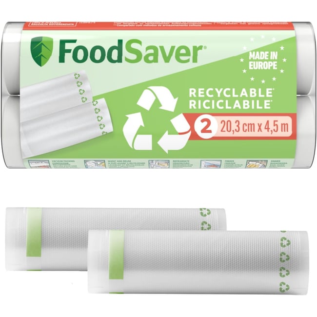 Sac sous vide FSRE2002X01 2 rouleaux 20cm X 4.5m - FOODSAVER