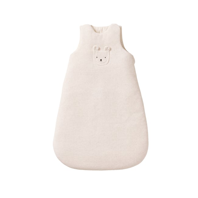 Gigoteuse velours manches amovibles` beige chiné <span itemprop=