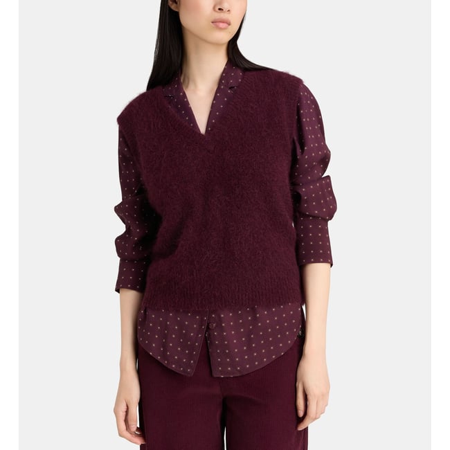 Pull sans manches ormoy maille longue soyeuse - JODHPUR
