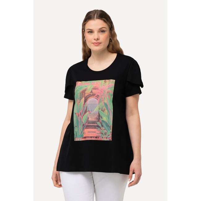 T-shirt imprimé. Ligne A noir <span itemprop=