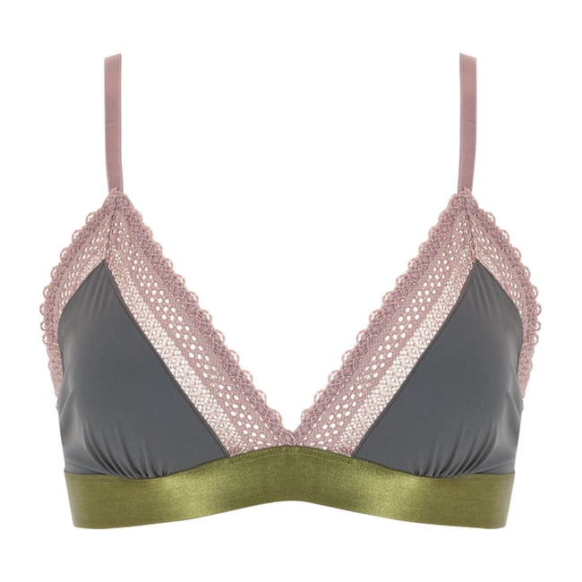 Soutien-gorge triangle sans armatures MICRO gris <span itemprop=