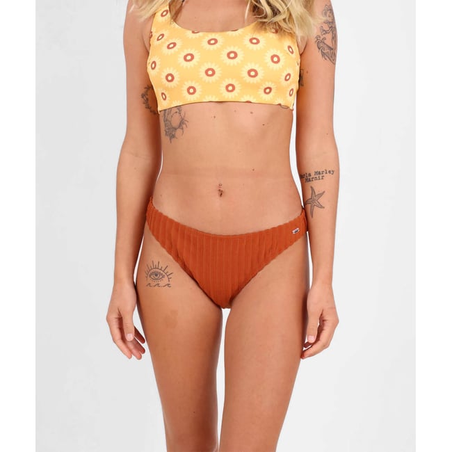 Culotte froncée jacquard MARGOT red island <span itemprop=