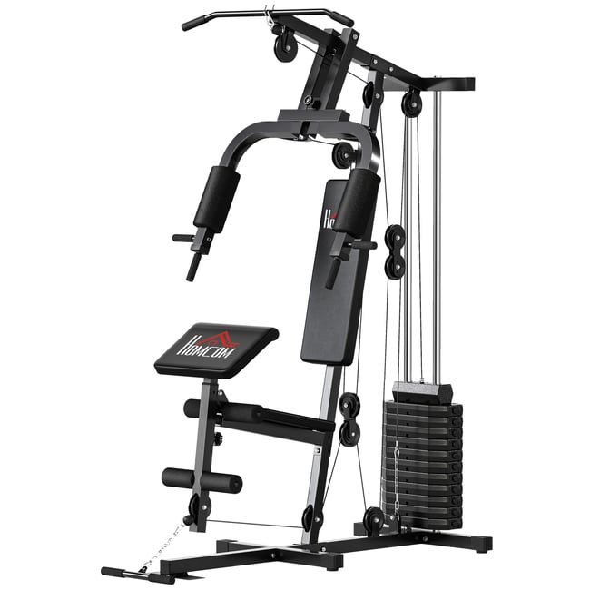 Station de musculation multifonctionnelle noir <span itemprop=
