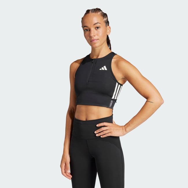 Crop Top De Running Poche Gel Adizero - adidas Performance