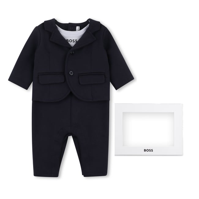 Combinaison de cérémonie bleu cargo <span itemprop=