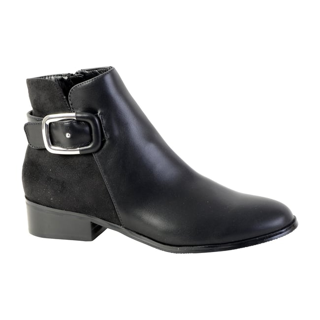 Bottines Ql3436 noir <span itemprop=