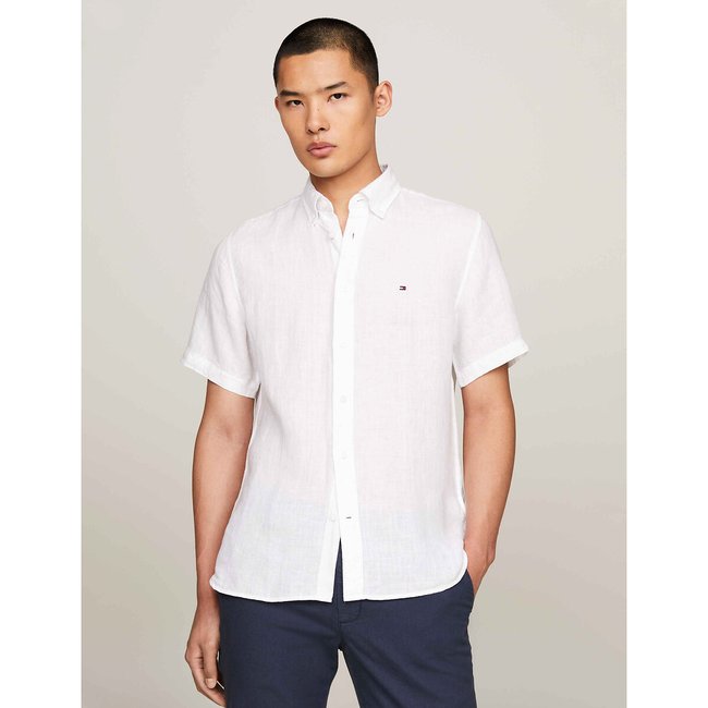 Camicetta in lino bianco TOMMY HILFIGER