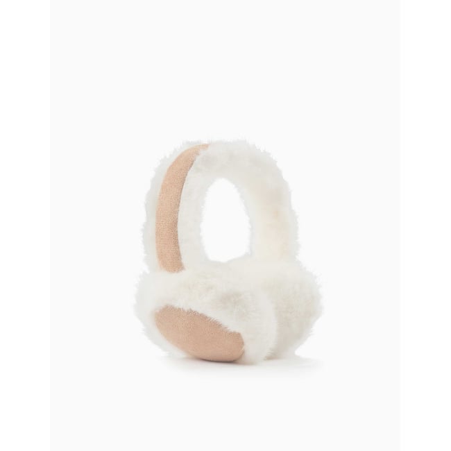 Cache-oreilles rembourré avec peluche douce synthétique multicolore <span itemprop=