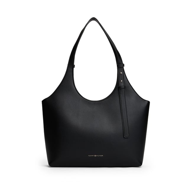 Sac tote bag, TH LOGO noir <span itemprop=