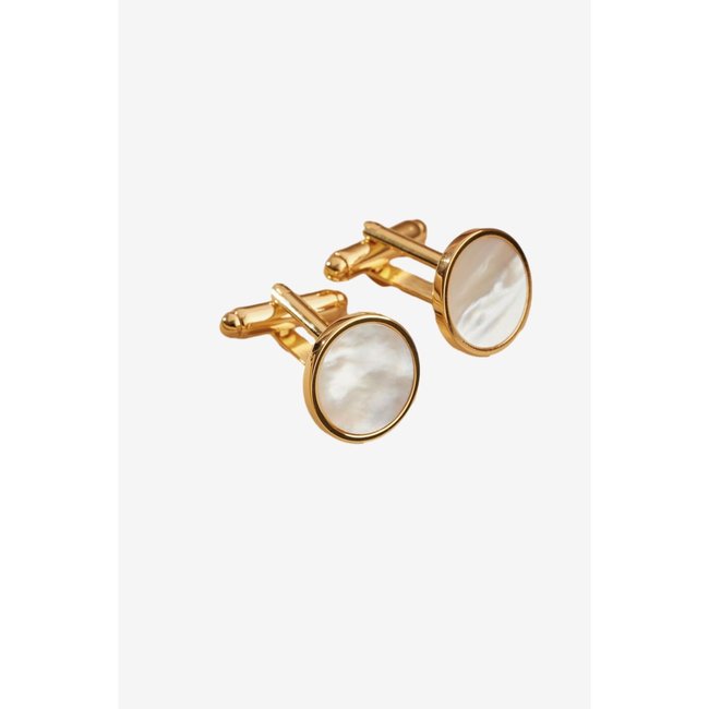 Boutons de manchette doré <span itemprop=