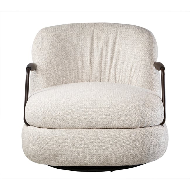 Fauteuil en tissu - MICHEL Couleur beige <span itemprop=