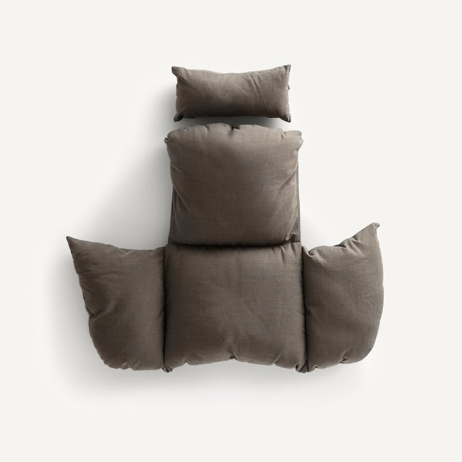 Coussin pour fauteuil suspendu, Bosseda gris <span itemprop=
