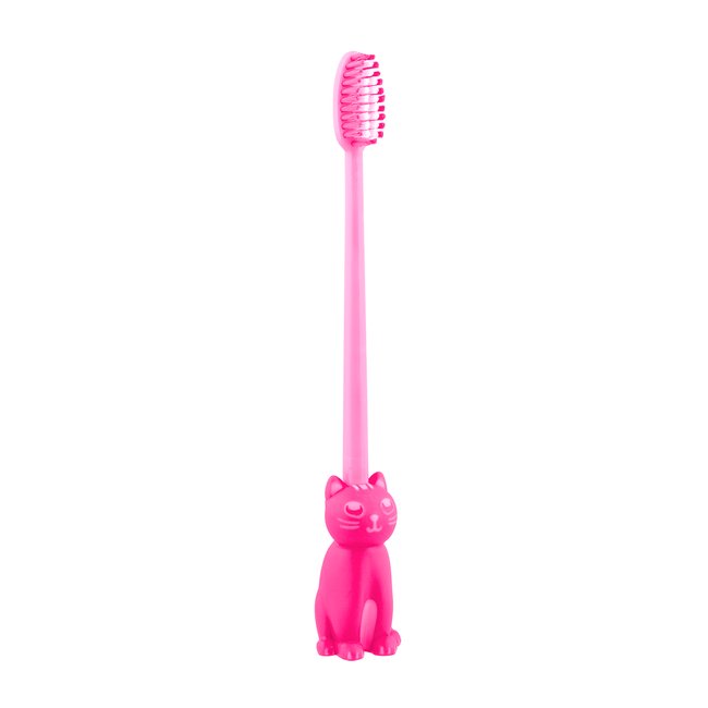 Brosse à dents Cat Smile rose <span itemprop=