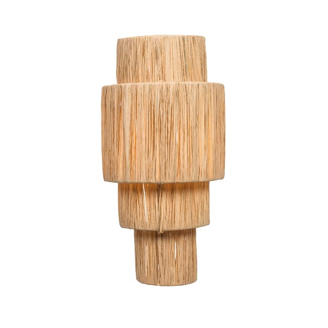 Applique murale en raphia BEN Couleur naturel <span itemprop=