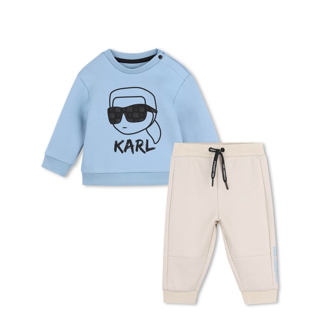 Ensemble sweat et pantalon ciel sable <span itemprop=