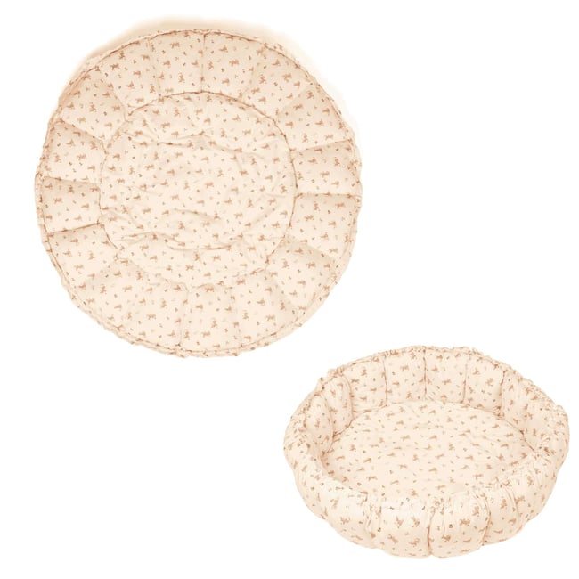 play&go - tapis d´éveil & cocon organic - rabbit ecru <span itemprop=