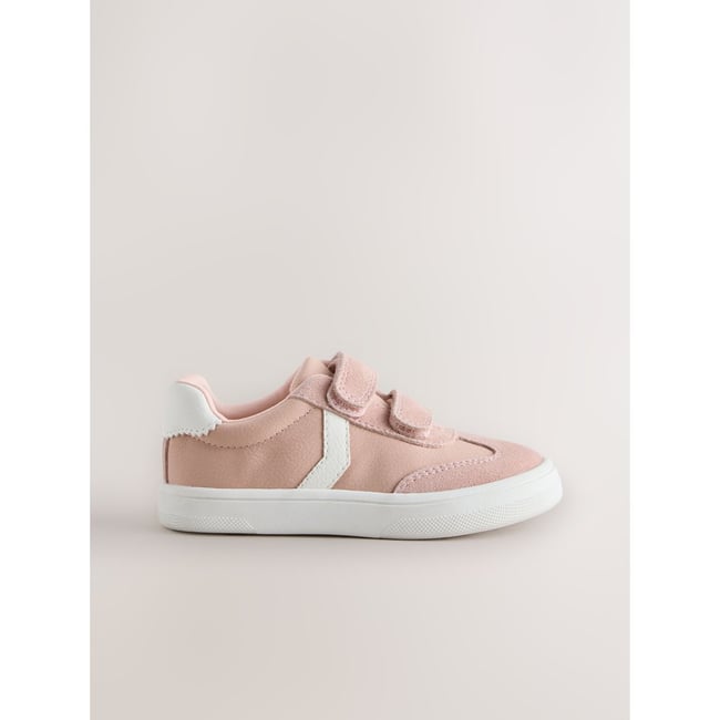 Baskets souples à fermeture scratch rose <span itemprop=