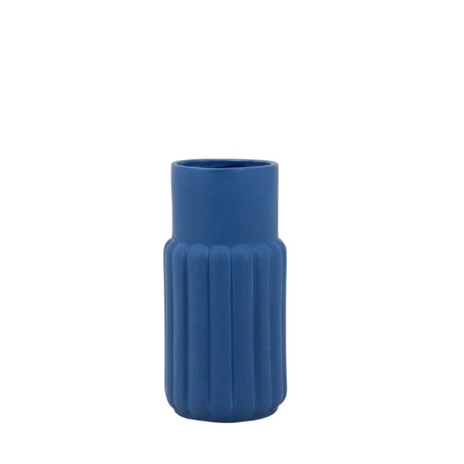 Vase design, H20cm Couleur bleu <span itemprop=