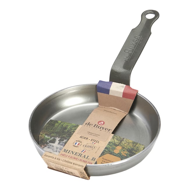 Poêle à blinis ø14 cm - mineral b element gris <span itemprop=