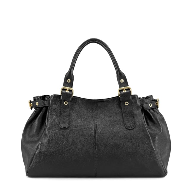 Sac bowling en cuir irisé NEW PRINCESS XL noir irisé <span itemprop=