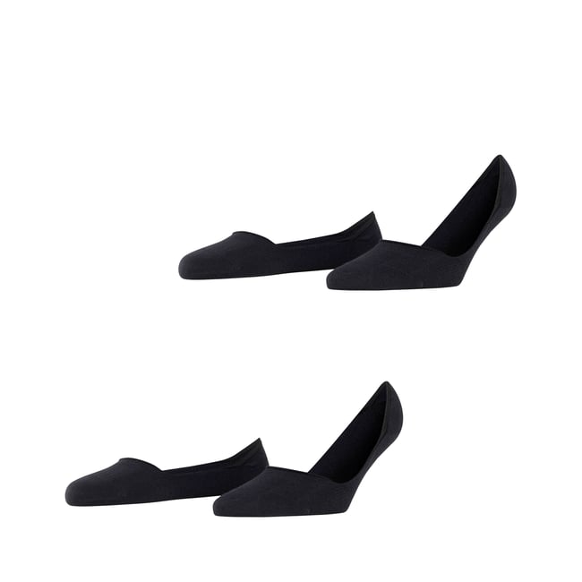 Esprit Solid Low Double Pack Chaussettes Invisibles Femme En Coton Bio - Lot De 2 Paires Socquettes Anti-Glisse